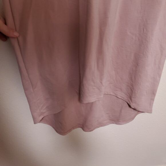 LOU LOU & Company Maternity Dress In Blush Pink Midi Dress - Picture 7 of 9